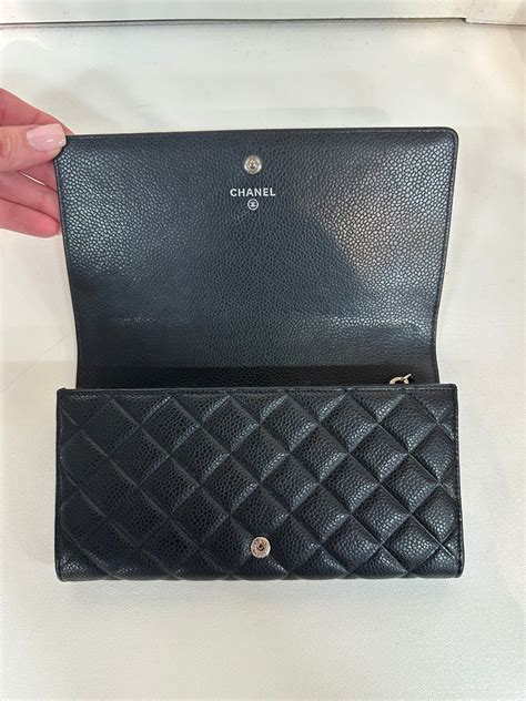 chanel continental wallet|Chanel small wallet zip.